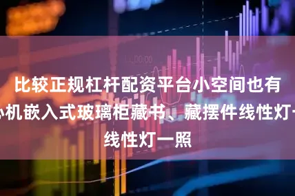 比较正规杠杆配资平台小空间也有大心机嵌入式玻璃柜藏书、藏摆件线性灯一照