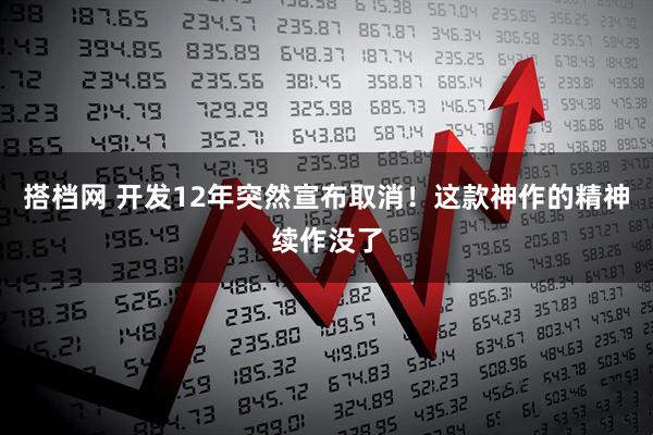 搭档网 开发12年突然宣布取消！这款神作的精神续作没了